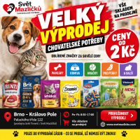 Velký výprodej chovatelských potřeb – ceny od 2 Kč